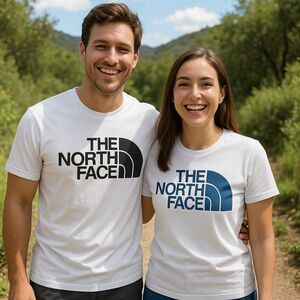 The North Face Circular Design Logo T-Shirt Men’s M White Sustainable NWOT